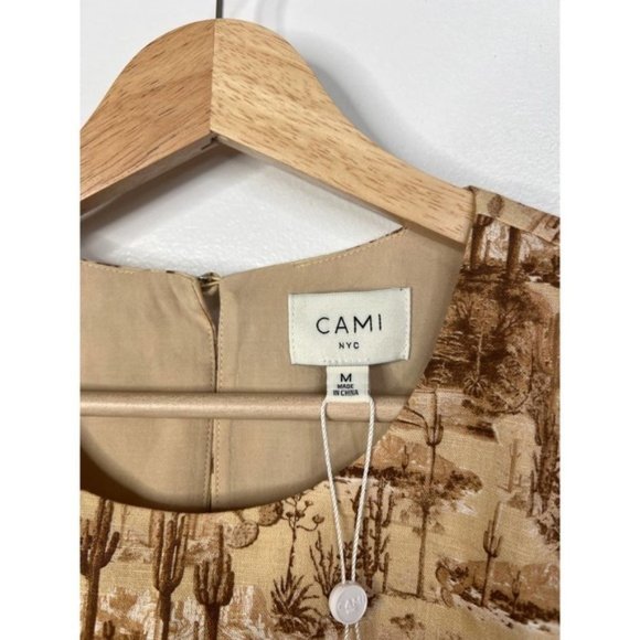 Cami NYC Flor Crop Versatile Puff Sleeve Blouse Top Women's Dessert Size: M NWT - Picture 7 of 11